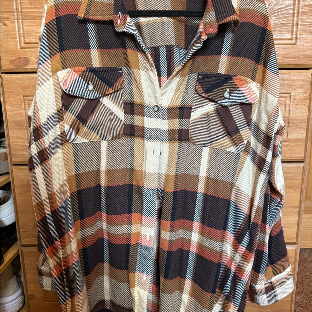 Natural Reflections Multicolor Plaid Shirt